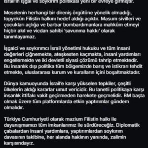 cevdet yilmaz filistine destek surecek n4zyF687